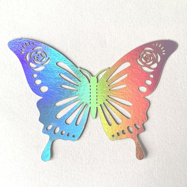 3D Butterfly Wall Decor, 24PCS Flyttbare Hule Butterfly Wall Stickers, Sølv Butterfly Wall Decals B style