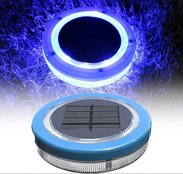 Flydende solcellepoollampe, solcellelampe til swimmingpool, akvarium, dam, swimmingpool, have, vaser