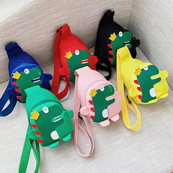 Cross Body Väskor För Barn Pojkar Och Flickor Ryggsäck Söta Dinosaurie Väska Resa Liten Portfölj För Barn Red 6.69inch