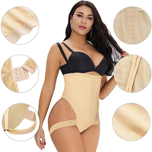 Cuff Tummy Trainer med Butt Lift Femme Exceptional Shapewear, Højtaljet Shapewear til kvinder Mavekontrol,XL