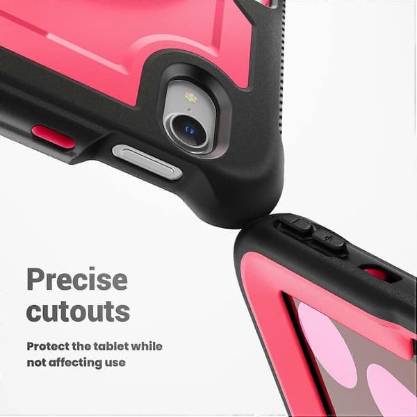 Fodral för iPad mini (2024)/(2021) Kompatibelt med MagSafe Ställ PC+TPU Tablet Skydd - Rosa