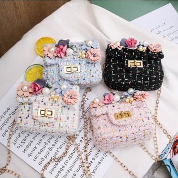 Axelväska för liten flicka Handväskor för flickor Bärbar miniväska Messenger-väska 1-5 år gammal Mini Flip-väska