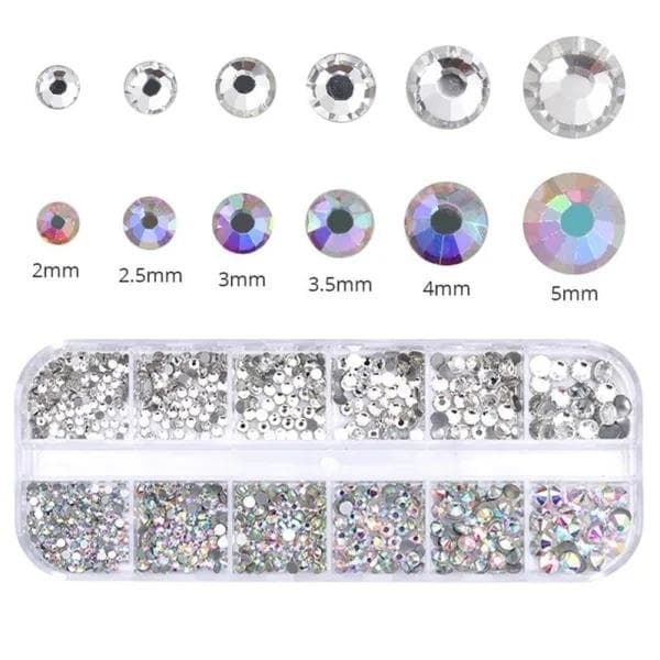 Strass i flera storlekar - Nageldekor - Strass Dekor