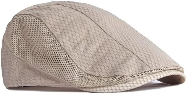 Herr Sommar Andningsbara Mesh Kepsar, Herr Sommar Baskrar, Solhatt, Lediga Sommarkepsar Khaki