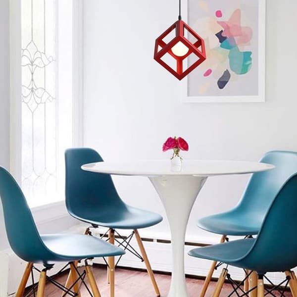 Pendellampe, Geometrisk Stil Metal Loftlampe E27 Loftlampe