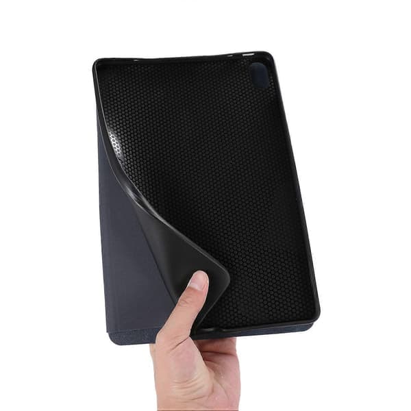 For Honor Pad X8a Stødsikkert Etui PU Læder Tablet Cover med Stand - Sort