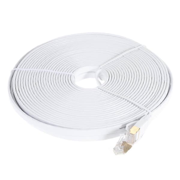 15M CAT-7 10 Gigabit Ethernet litteä patch-kaapeli