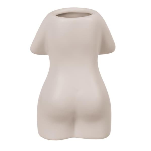 Vase / Keramikkvase - Kvinnekropp beige