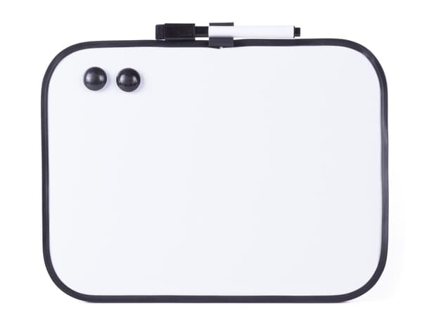 Whiteboard med penna och magneter