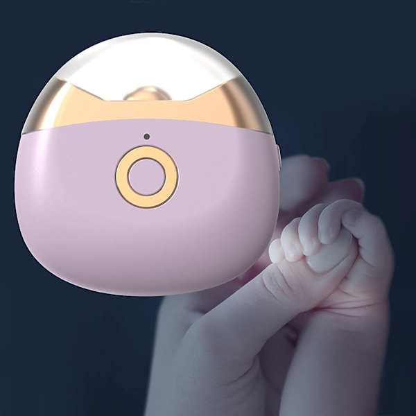 Elektrisk nagelklippare nagelklippare och fil 2 hastigheter justerbar mini bärbar nagelslip nagelsax för kvinnor män äldre barn, rosa