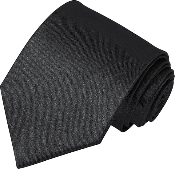 Mænd slips ensfarvet slips til mænd bryllup forretning formelle slips sort