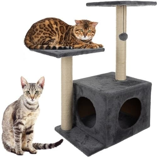 Kattträd / Klösträd / Klöspelare för katter - 71 cm gray