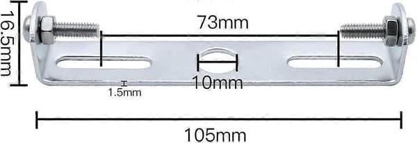 4 stk. loftlampebeslag 105 mm pladeholdere og tilbehør