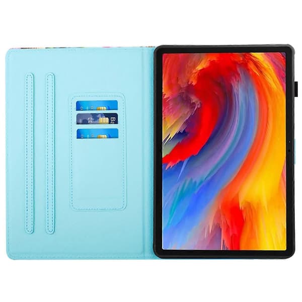 Fodral för Lenovo Tab M11/Xiaoxin Pad 11 2024 Mönstertryckt PU Läder Ställ Tablet Skydd