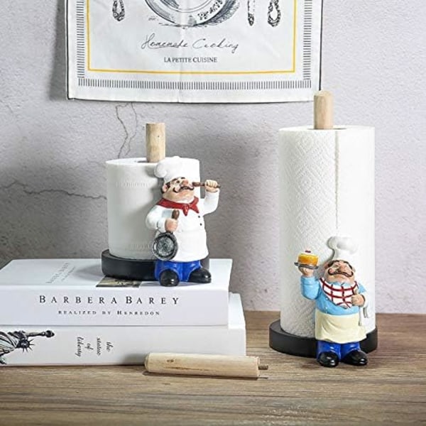 Kock stil pappershanddukshållare, harts hantverk display för kök Cafe västerländska restaurang tårtbutik