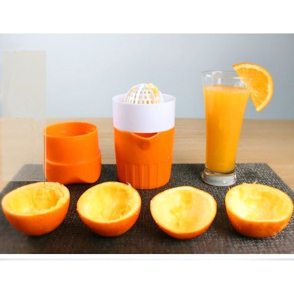Manuel citruspresser - citron- og frugtpresser - 17,5*9,5 cm - miljøvenligt PC-materiale - orange