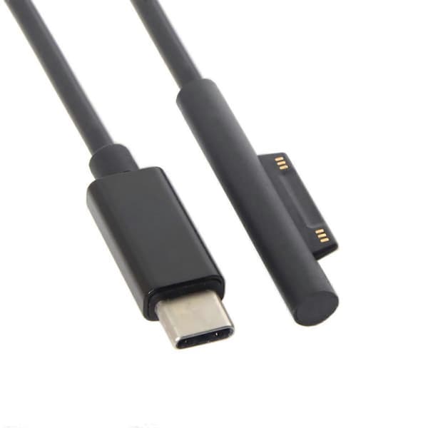 USB 3.1 Typ C USB-C DC 12-15V till Surface Pro3 Pro4 Pro5 Pro6 Book Laddningskabel