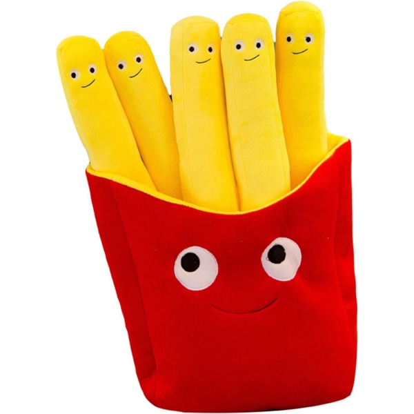 Plush doll cartoon simulation pizza french fries design sofa pillow plush doll