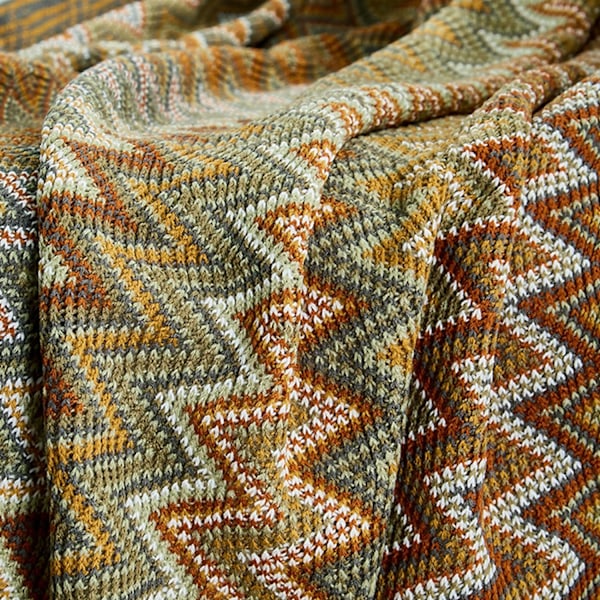 Stickad filt för soffa, fiskbensmönstrad sängöverkast, supermjuk filt, 130x170cm