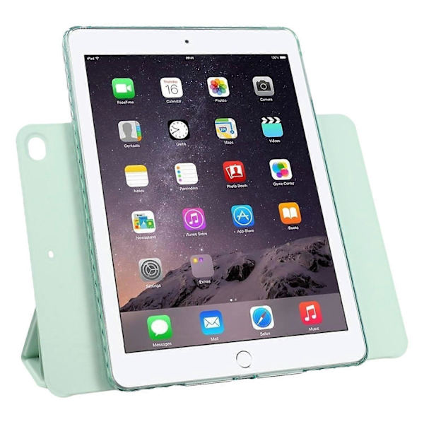 Tablet Etui til iPad 9,7-tommer (2018)/(2017)/Air 2/Air (2013) Foldbart Stativ Magnetisk Læder Cover