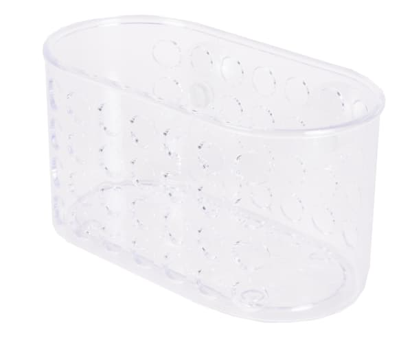 Sæbeskål med sugekop M transparent