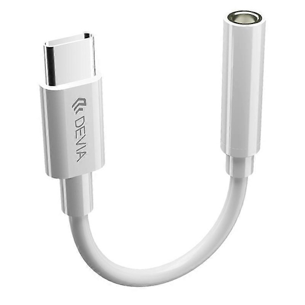 DEVIA Type-C uros - 3,5 mm AUX naaras kuulokeliitäntäadapterikaapeli