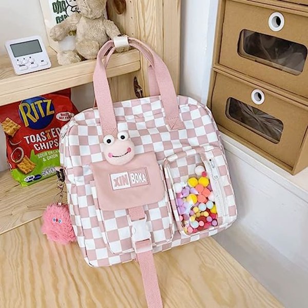 Kawaii Rygsæk Med Kawaii Pin Og Tilbehør, Søde Børns Rygsække Kawaii Skole Taske