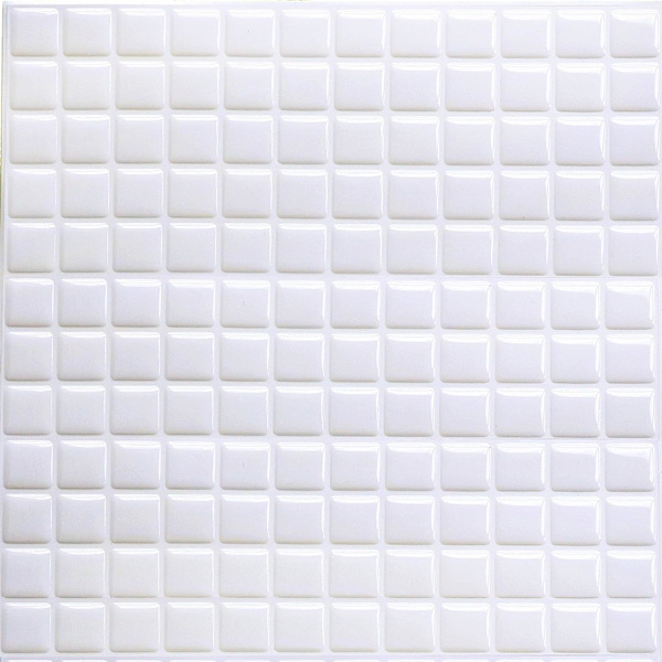 3D-mosaiikkilaattojen liimautuva seinävedenkestävä itseliimautuva laattatarra 23,6 x 23,6 cm keittiöön kylpyhuoneeseen - 4 kappaletta