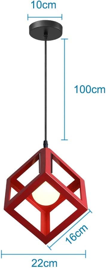 Pendellampe, Geometrisk Stil Metal Loftlampe E27 Loftlampe