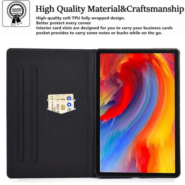 Etui til Lenovo Tab M11/Xiaoxin Pad 11 2024 med kortholder og lædermønster