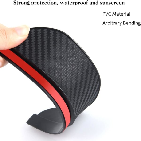Pincuttee backspegel regnskydd ögonbryn, backspegel regnskydd, Uniservial passar bilsidospegelskydd 2-pack