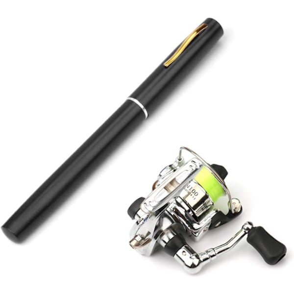 Fiske Stang Hjul Combo Mini Pen Fiske Stang Kit Teleskopisk Fiske Stang Sving Hjul Combo Kit
