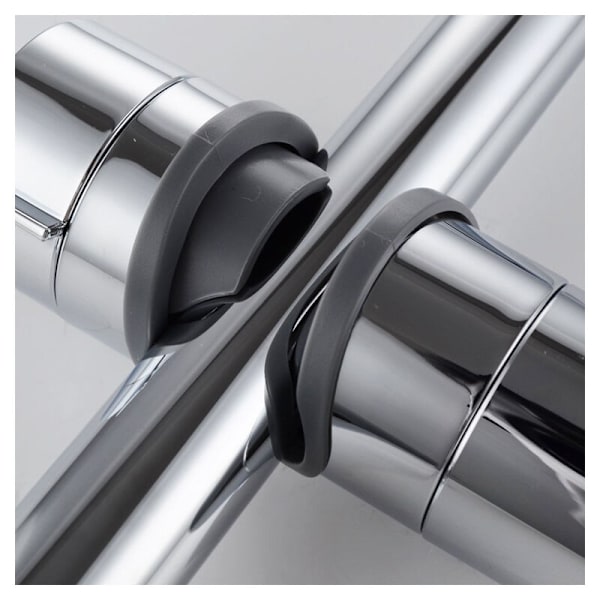 Udskiftelig håndholdt bruseholder, forkromet ABS brusehovedholder, 18-25MM diameter justerbar