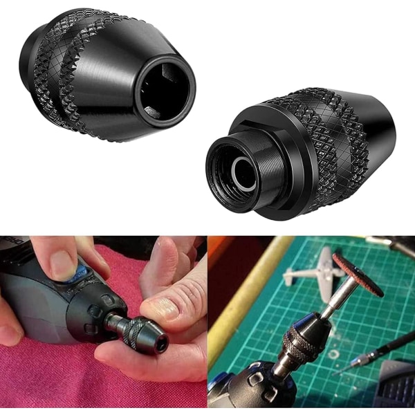 Multi Keyless For, 4 stk. Mini Keyless Bor Multifunktionel Chuck Universal Adapter Keyless Multi Chuck Til Elektrisk Slibeværktøj 0,4-3,2mm