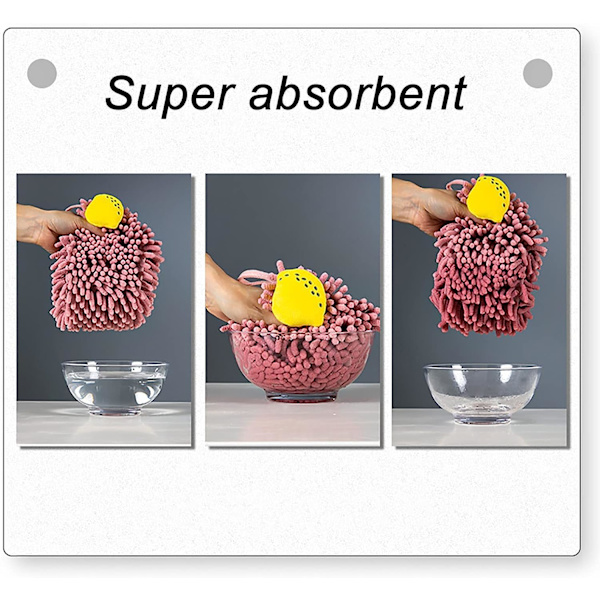 Chenille hängande handdukar mjuka absorberande mikrofiber handdukar plysch snabbtorkande söta tecknade frukthanddukar