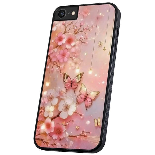 iPhone 16e - Cover/Mobilcover Blomster & Sommerfugle
