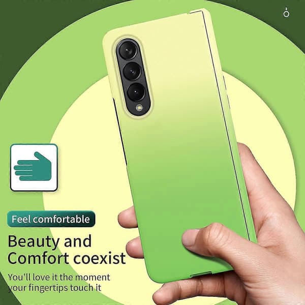 Gradient Deksel Kompatibelt Med Samsung Galaxy Z Fold 4, Hardt PC Støtsikkert Deksel Med Hengselbeskyttelse