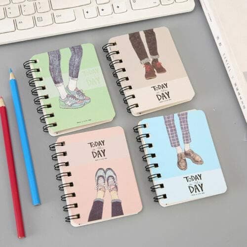 1x A7 (8x10,5 cm) Spiral Notebook, 160 sider Løs-blad Notebook Notepad, til kontorartikler set 2
