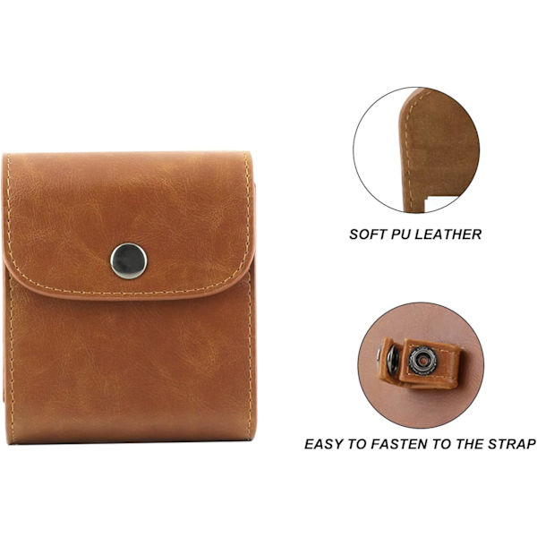 För Fujifilm Instax Square SQ1 SQ20 SQ10 SQ6 SP-3 Instant Camera Film Mini 3 Inch Film Tillbehör (Brun)