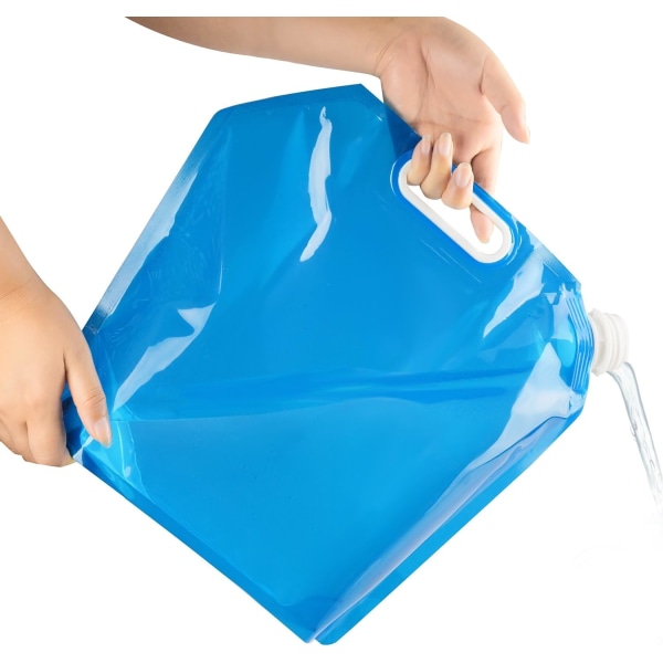 2 stk. 5L/10L vandpose sammenklappelig drikkevandsbeholder, udendørs sammenklappelig vandpose bil hydreringspose