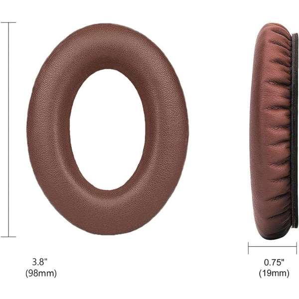 Professionella öronkuddar för Bose hörlurar, Ersättnings öronkuddar för QC35 QC15 QC25 hörselkåpor serien, brun