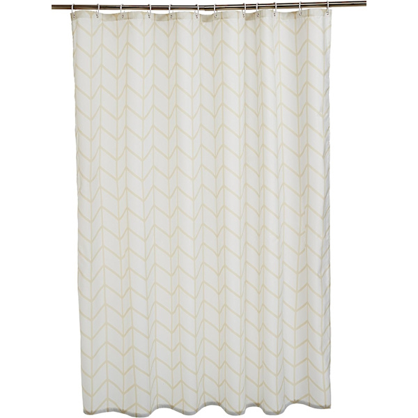 Dusjforheng i stoff - 72 x 72 tommer, for baderom 72''x72'' Natural Herringbone