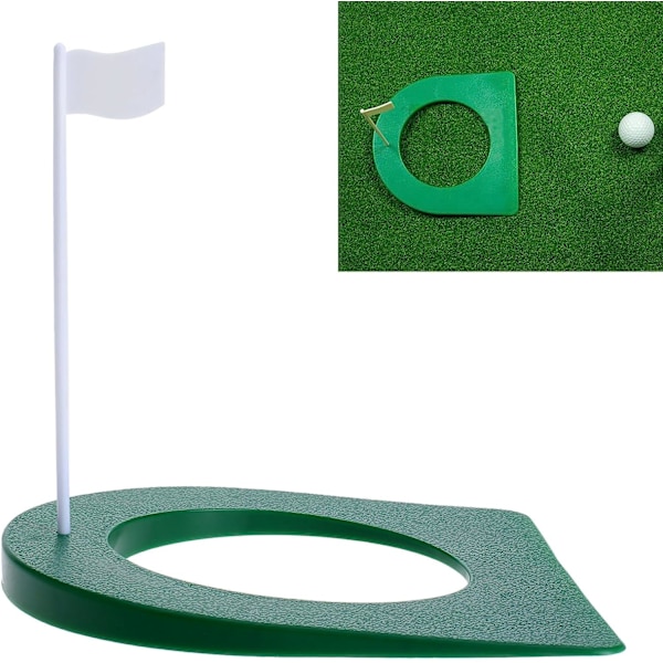 Golf puttingkopp med flaggstang, universell puttingkopp, innendørs liten puttingtrening for golfere