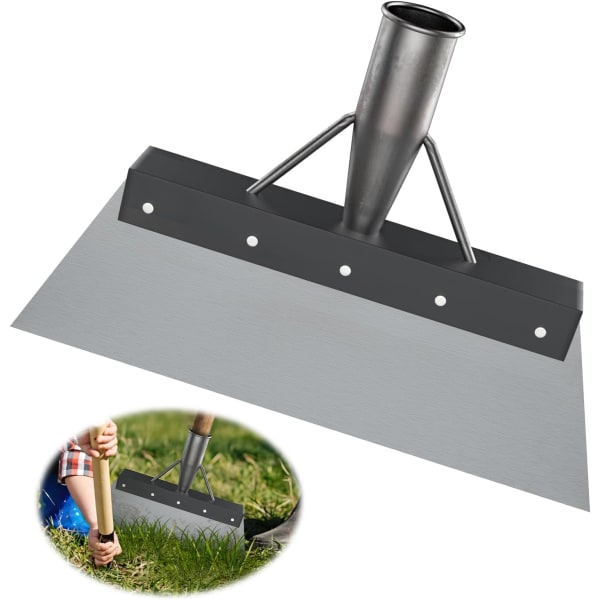 Multifunksjonell hagespade, rengjøringsspade, hagerengjøringsspade, multifunksjonell hageskrape, helståls hageutendørs rengjøringsspade