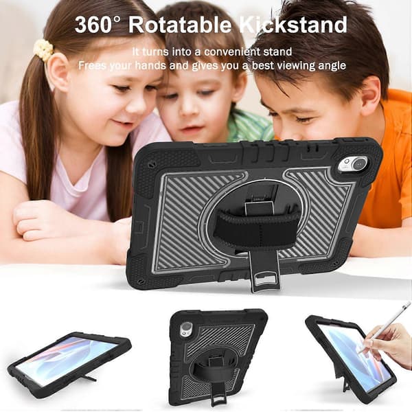 Fodral för Huawei MatePad 11.5 S Silikon+PC Ställbart Tabletskydd med Axelrem
