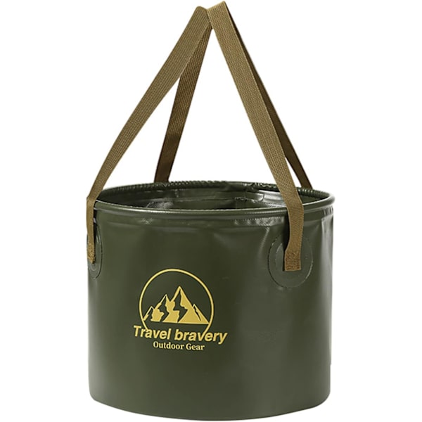 Hopfällbar Hink 5 Gallon Hink Multifunktionell Bärbar Hållbar Lättvikts Fällbar Tvättfat