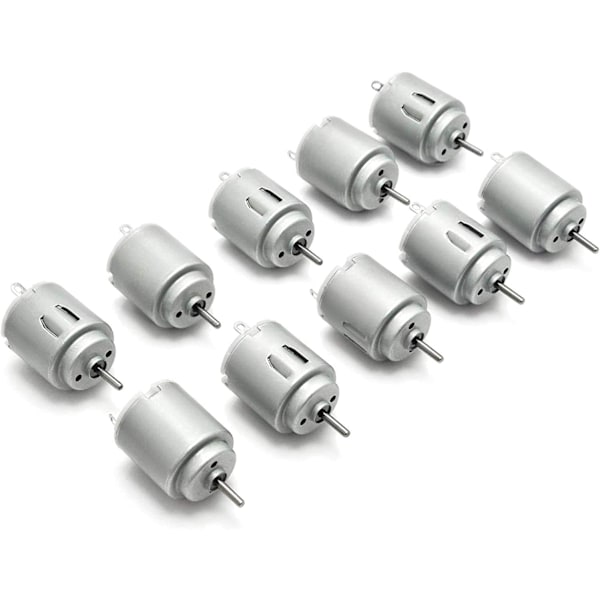 10 kpl DC-moottori 140 Mini sähkömoottori DC 3-5V 6300 RPM DIY-töihin