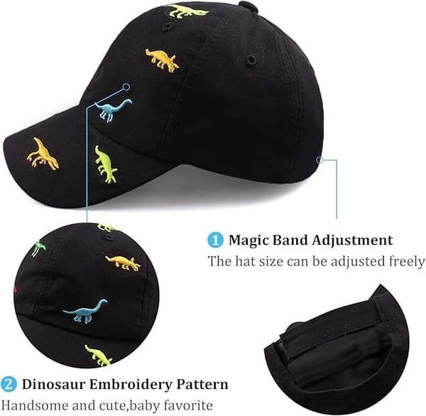 Baseball Cap Drenge og Piger Børne Cap Børnehat Pige Justerbar 2 til 8 År Baseball Cap