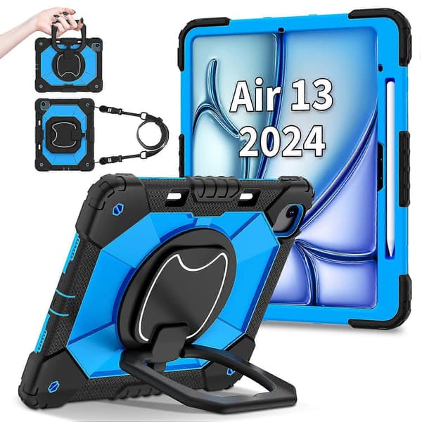 Ställfodral i silikon+PC för iPad Air 13 (2024)