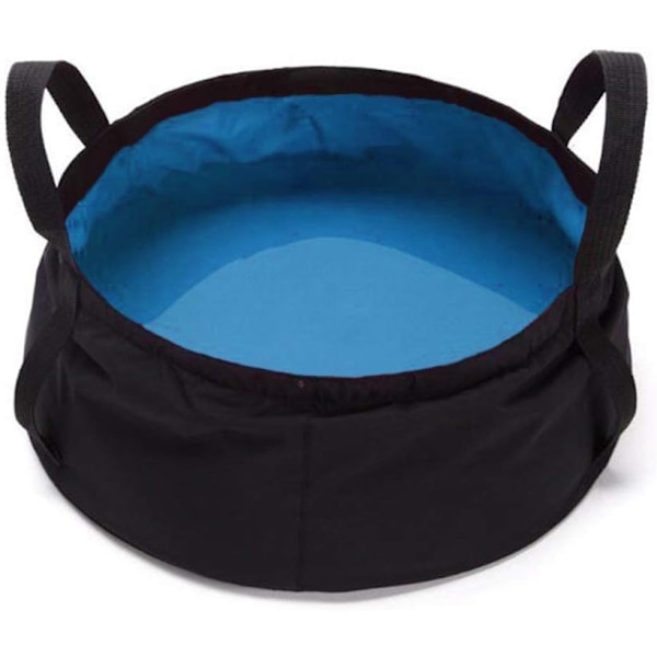 10L hopfällbar hink, kompakt och utrymmesbesparande design, inomhus- och utomhusbruk, liten hink för hushållsrengöring, bilar och camping, grå